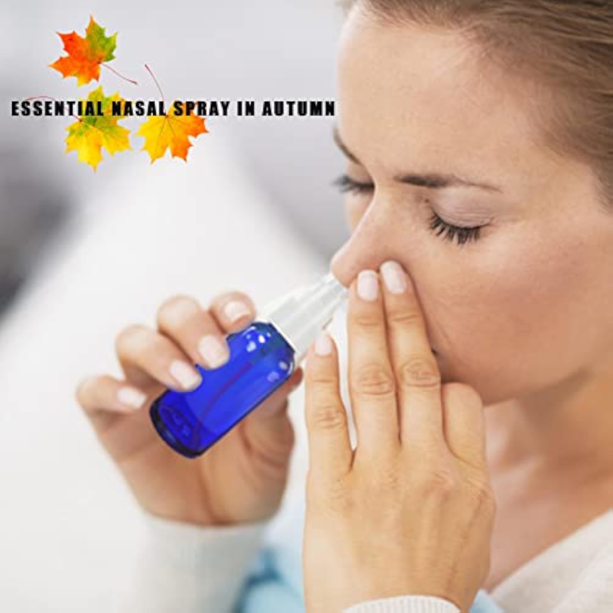 4Pcs Nasal Spray Bottle Set, 1oz Blue
