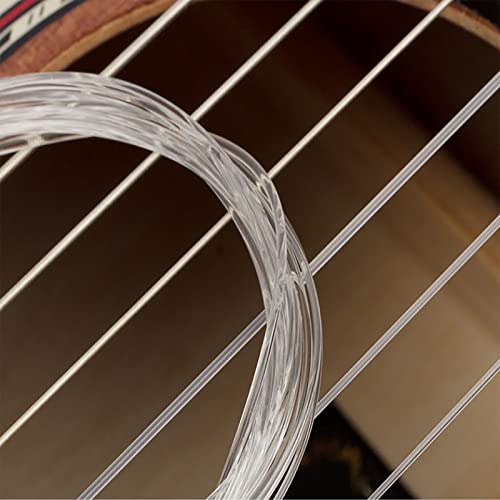 Classical Guitar Strings,Clear Nylon Core Silver Wire Alloy Wound Guitar Strings 028-043 Suitable For Beginners And Skilled Performers #TOP2
