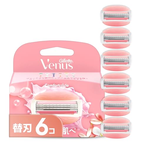 Gillette Venus VENUS(���B�[�i�X) �J�~�\�� �䓁 �����p �z���C�g�e�B�[�̍��� ���邨������ �֐n 6�� �R���t�H�[�g�O���C�h