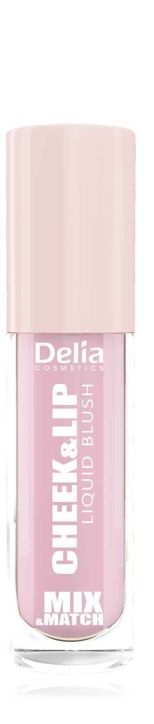 Delia Cosmetics – Mix & Match – Cheek & Lip Liquid Blush 03 – Cream Blush – Natural Shade – Satin Finish – Vegan Formula – 4 ml