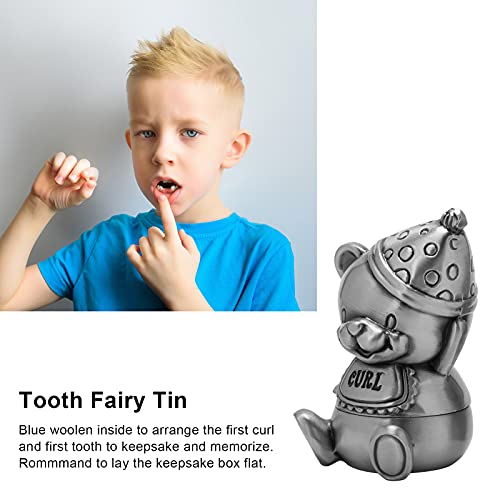Caixa De Dente De Bebê, Suporte De Dente Em Formato De Urso Fofo E Organizador De Cachos Conjunto De
