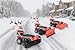 Produktbild Modell 2026 - PowerPac Typ MK100 - Kehrmaschine Motorbesen Schneeschieber ELEKTROSTART 6,5PS inkl. Schneeketten