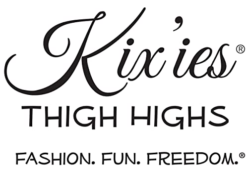 Kix'ies Stockings For Women | Thigh High Stockings With No-Slip Grip Stay Ups Thigh Bands | Womens Thigh High Stockings (Sam Black Fishnet 1310A) #TOP4