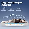 FDW | 8 Inch Twin Mattress | Medium Firm | Gel Memory Foam Mattress | White | Bed in a Box, CertiPUR-US Certified | Pressure Relief, Cooling Ventilated Foam | Washable Removable Cover #2