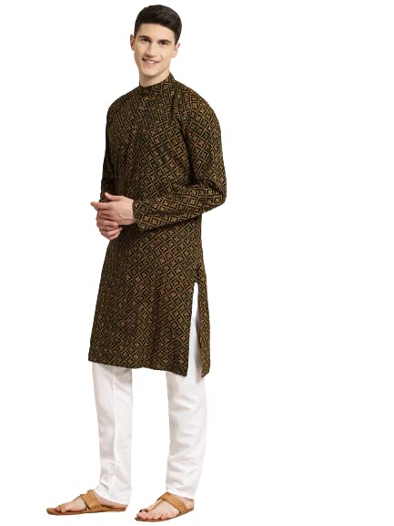 Image of SOJANYA (Since 1958, Men's Silk Blend Grey Kurta Pyjama & Silk Blend Jacket Combo
