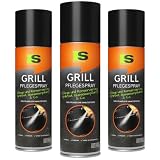 Spraytive 3 x 500 ml spray per barbecue – Detergente per barbecue – cura e conserva le griglie, padelle (acciaio inossidabile, ghisa) & Co. – Spray antiaderente, non stick per barbecue Weber Grills,