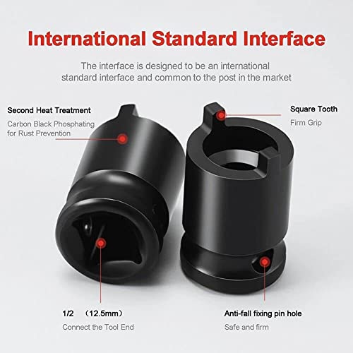 Angle Grinder Socket Wrench, 1/2In 12.5Mm Manual Electric Wrench Sleeve For Electric Wrench, Ratchet Wrench, Curved Rod - Chrome Molybdenum Steel (2Pcs) #TOP3