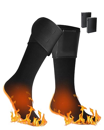 Battery Operated Heated Socks for Men Women Rechargeable, Winter Warm