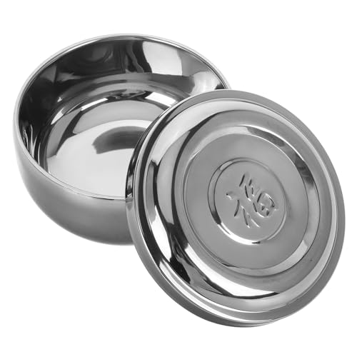 Ciieeo Cuenco De Acero Inoxidable Con Tapa Resistente Al Calor Para Arroz Y Kimchi Tazón Coreano De Cocina Apto Para Microondas Y Mezcla 4.3 Pulgadas