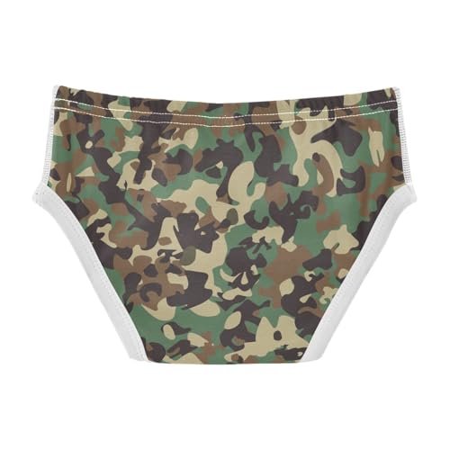 Little Boys Briefs Camo Soft Cotton Toddler Underwear in Sizes 2/3t, 4t, 5t, 6 and 82