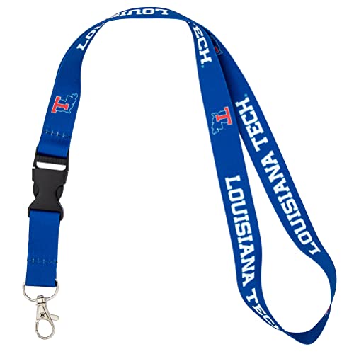 Desert Cactus Louisiana Tech University Lanyard Bulldogs LA Car Keys ID Badge Holder Keychains Detachable Breakaway Snap Buckle Lanyards (Blue)
