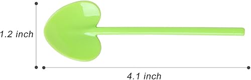 Miniatura 2 de Cucharas de degustación de plástico, cucharas de plástico, cuchara de helado desechable, cuchara de postre, 4.1 pulgadas, 100 piezas, verde.