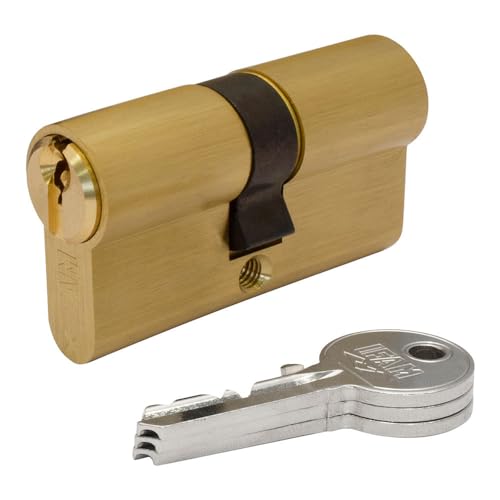Cilindro F5S4040L de latón de 80mm con leva larga y llaves de serreta IFAM 2