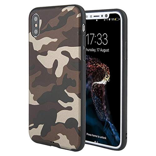 Ranipobo Schutzhülle Camouflage Armee TPU Silikon weich für iPhone X/XS Schutzhülle iPhone