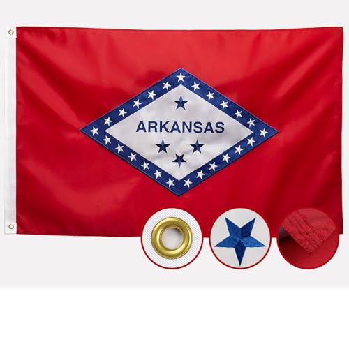 Arkansas State Flag Durable Nylon