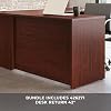Sauder OfficeWorks Affirm 60 Desk & 42 Return, Classic Cherry Finish