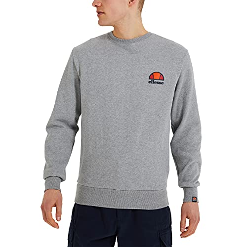 Image of Ellesse Men's Diveria Sweatshirt, Grey Marl, XXL UK