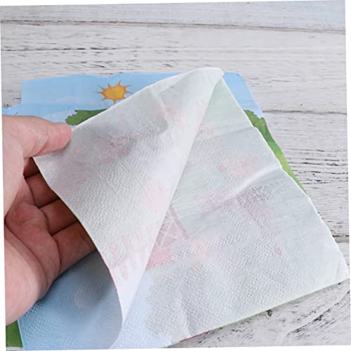 Healvian 40 Pçs Tecido Chuveiro Desenhos Animados Piscina Animais De Festa Suprimentos Padrão De Cas