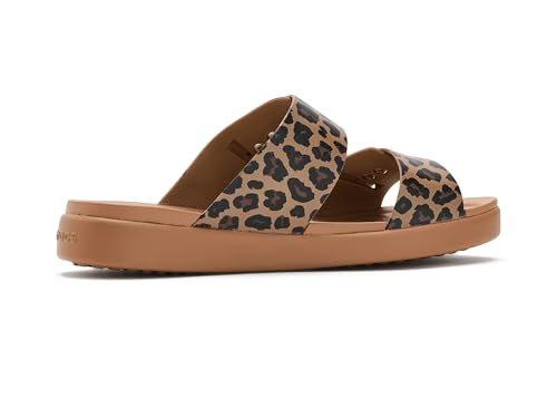 Crocs Brooklyn Buckle Low Low Animal Sandales Femmes SepiaLeopard - vue 5