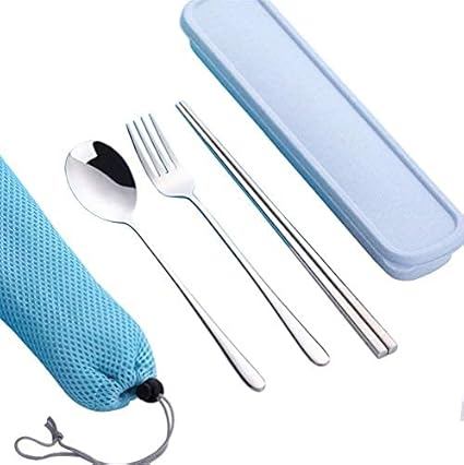 Amazon 箸 スプーン フォーク 3点セット ステンレス鋼製 弁当用食器セット オシャレ 携帯便利 通勤通学 お弁当 カトラリー セット 食器 シルバー 弁当用箸 カトラリー オンライン通販