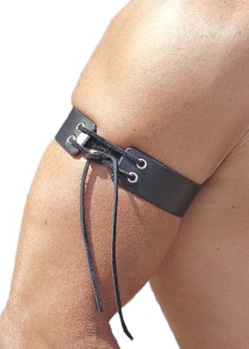 Men's Lace Up Leather Arm Band #AB10213