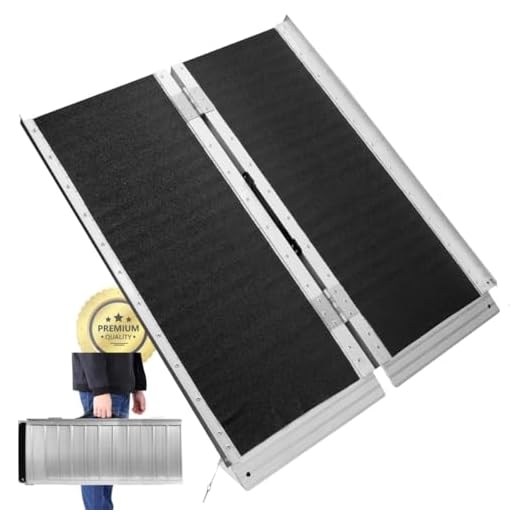 OrtoPrime Folding Portable Wheelchair Ramp – Lightweight Ramps for Wheelchairs and Steps – Portable Access Ramp for Doorways, Vans & Cars – Disabled Access Aluminium Ramps for Safety & Mobility