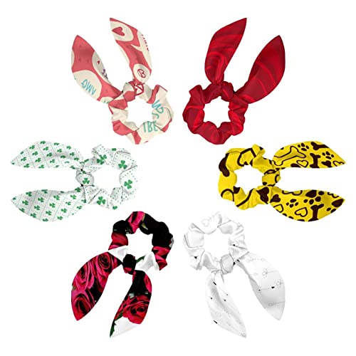 Chouchou cheveux nœud papillon fleur rose rouge : l'accessoire idéal pour vos coiffures d'été