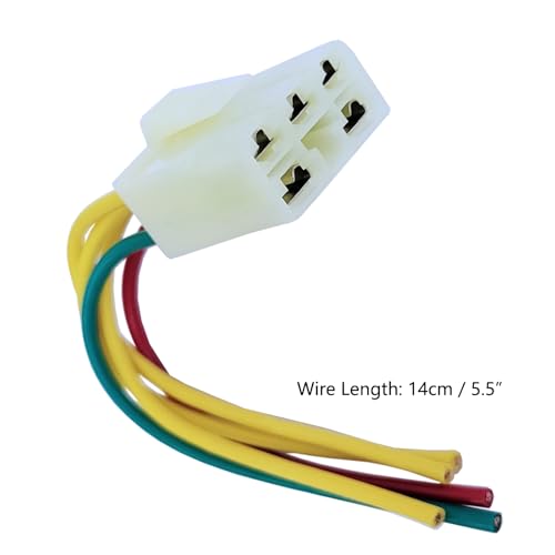 Paar Motorrad 5 Pin Spannungsregler Gleichrichter Kabelbaum Kabelzubehör Kompatibel mit Honda CBF 600 400