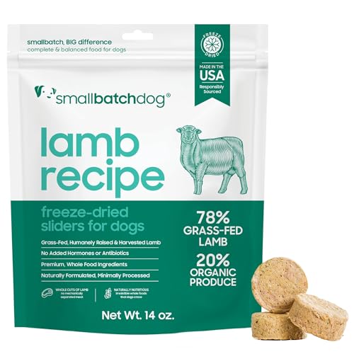 smallbatch Pets Freeze Dried Raw Dog Food, Lamb Recipe, 14