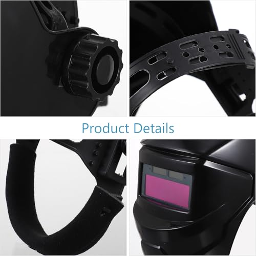 LIFKOME Casque de Soudage Automatique Écran de Protection Facial Réglable en Continu à Énergie Solaire Matériau PP et PC, Haute Résistance et Prévention Poussière pour Usage – vue 9