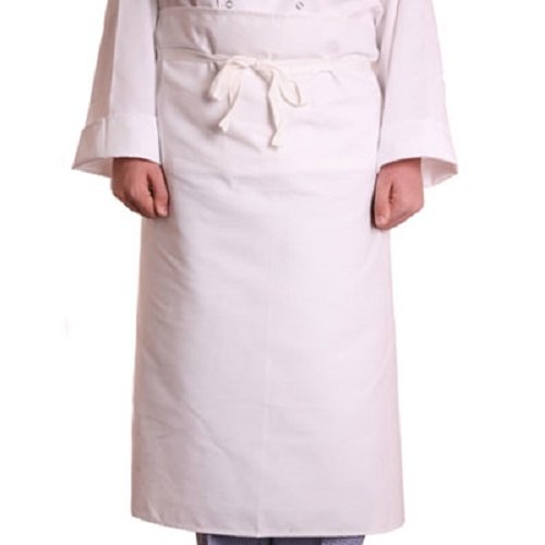 RPT White 100% Cotton Chefs Catering Waist Apron - Pack Of 2
