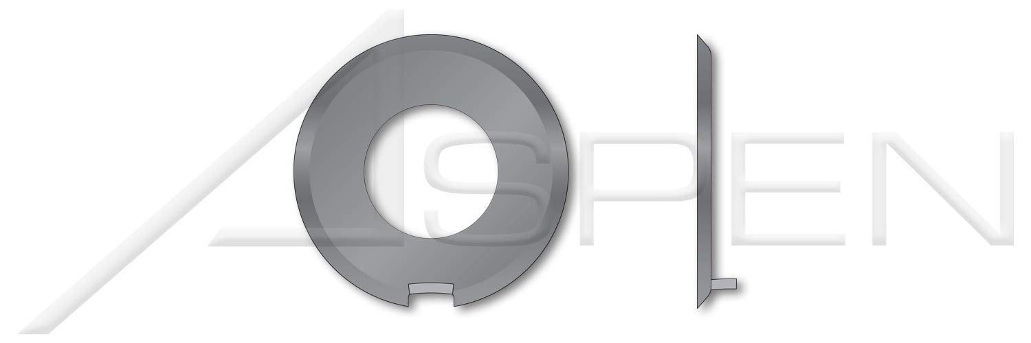 (30 pcs) M18, DIN 432, Metric, Keyed Washers, External Tab, Steel, Plain