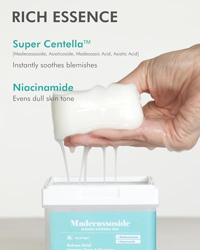 DERMAL Madecassoside Bloco de controle de manchas – Toner coreano para melhoria de manchas e tons co