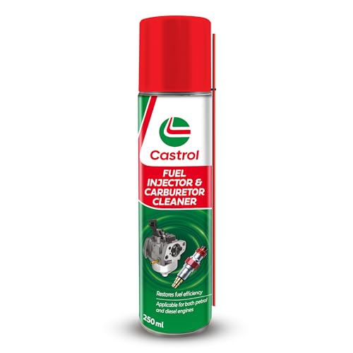 Image of Castrol Fuel Injector & Carburetor Cleaner (250 mL) | Dissolves Carbon Deposits, Cleans Fuel Injectors & Carburetors, Restores Engine Performance, Reduces Rough Idling