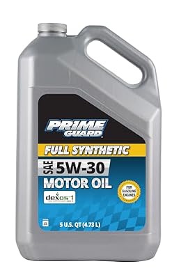 Prime Guard Full Synthetic SAE 5W-30 Motor Oil - 5 Quart (Pack of 3)