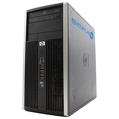 HP Ordenador de sobremesa 6005 Torre Windows 10 Pro AMD Phenom II X3 3.00GHz 16GB RAM SSD 240GB | Interfaz serie RS232 COM (MCN) VGA DisplayPort DVD PC fijo (reacondicionado)