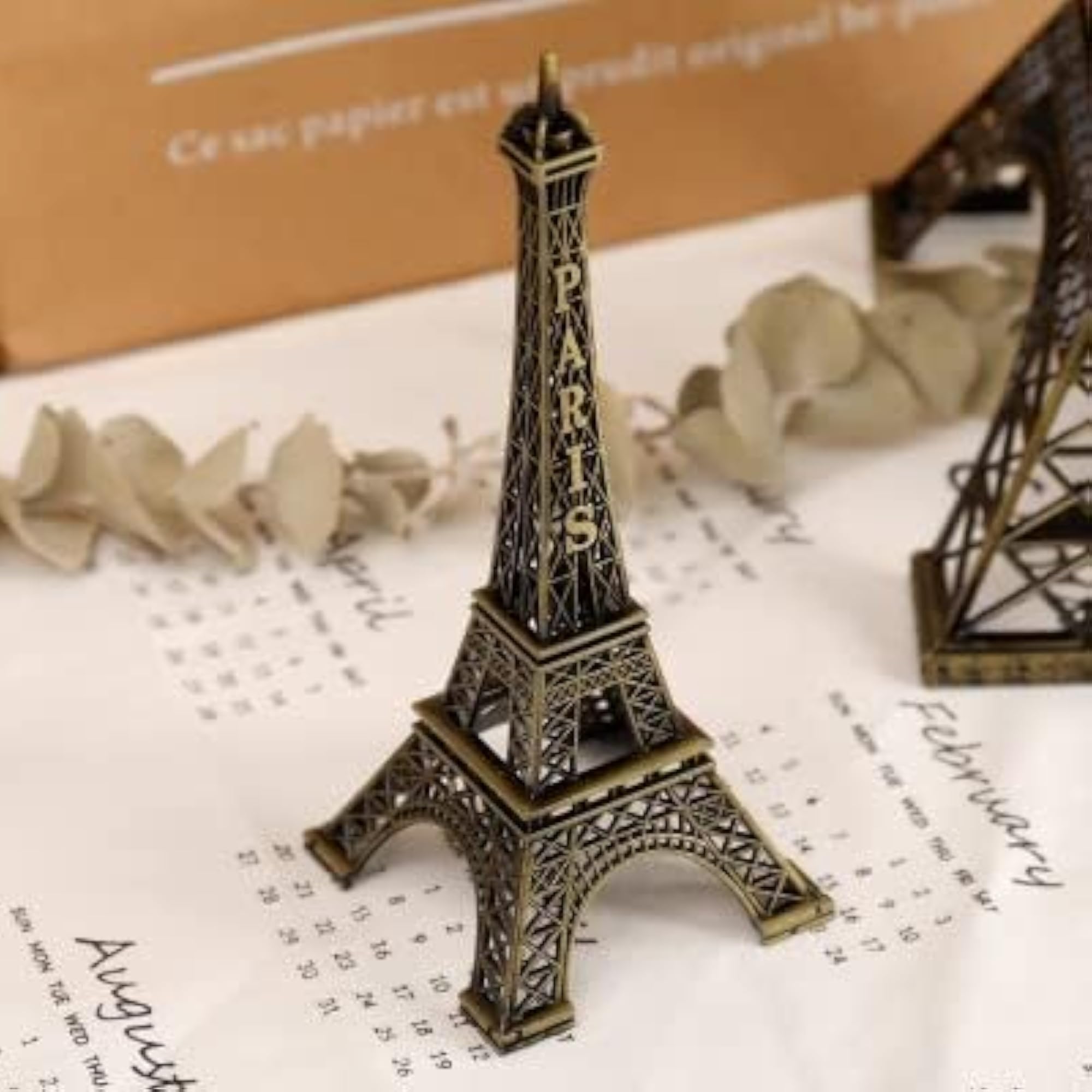 Paris Eiffel Tower Decor Metal Statue, Decorative Gift