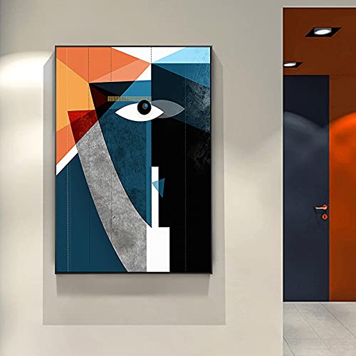 Toile moderne abstrait visage pour sublimer l'ambiance de votre maison