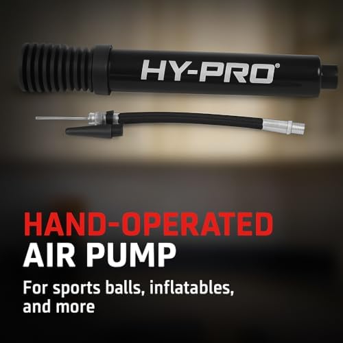 Hy-Pro Dual Action Portable Pump - Bike & Football Pump Also Suitable for Bicycle Tyres, Rugby, Basketball, Netball - Compact & Lightweight with Needle and Bike Adapter, for All Sports Balls - View 4