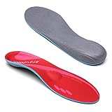 Plantar Fasciiti Medium Arch Support Insrert Relief Flat Feet Heel Pain Orthotics Over-Pronation Comfortable Shoes Insole