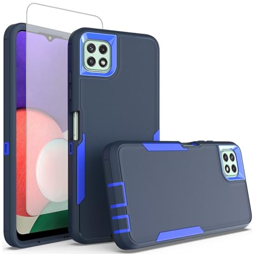 Coque Galaxy A22 5G avec verre trempé et support magnétique double couche