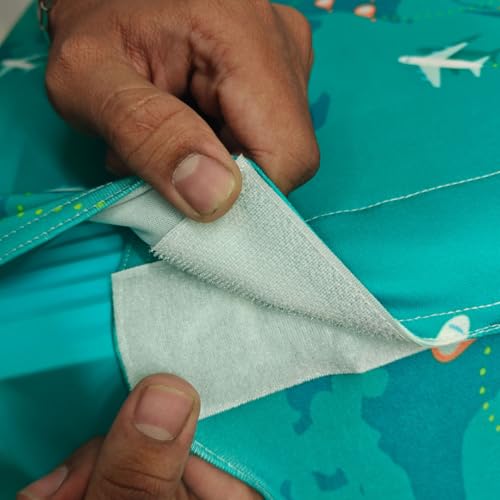 Image of Printed Luggage Cover for Traveling Bag & Suitcase - Stretchable & Scratchproof Trolley Protector with Velcro Lock & Lightweight Washable Material(Suitcase Bag Not Included, Only Cover in Product)