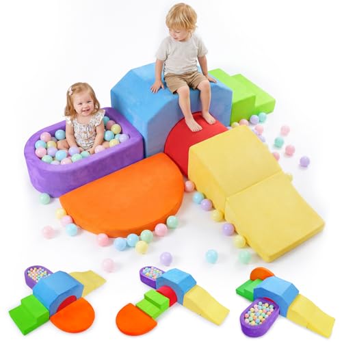 6-Piece Soft Foam Toddler Climbing Blocks Set