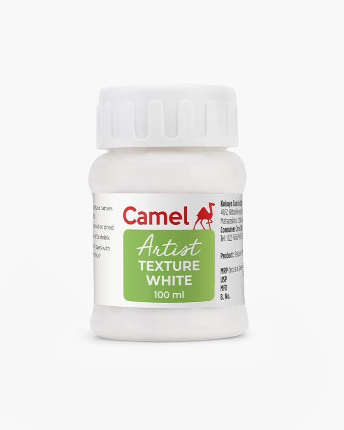 Image of Camel Artists Texture White 100 ml | Acrylic Texture Medium for 3D Art, Impasto & Mixed Media Painting