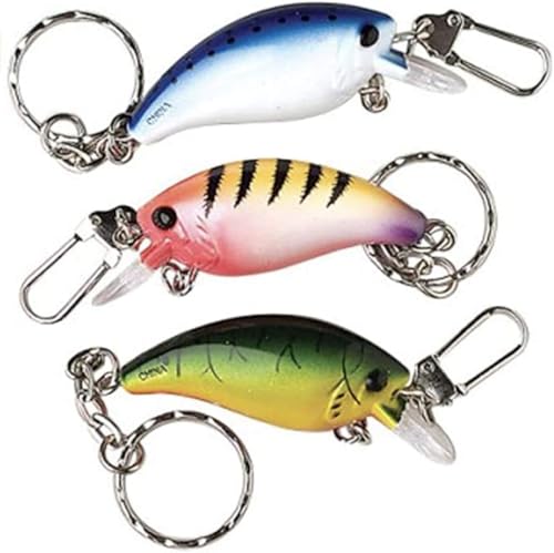 Porte-clés leurre de pêche lot de 6 Nikki's Knick Knacks pour bar et truite