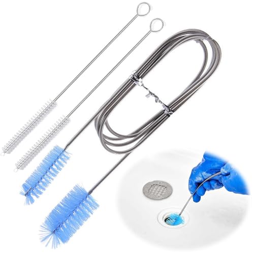 パイプブラシ 排水管 掃除 3個入り 排水溝 ブラシ パイプクリーナー 折り曲げ 柔軟 詰まり取り キッチン/詰まり/風呂用 ステンレス製のサムネイル