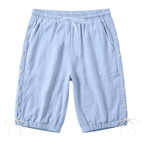 Short 3/4 décontracté pour homme en coton séchage rapide été - 7