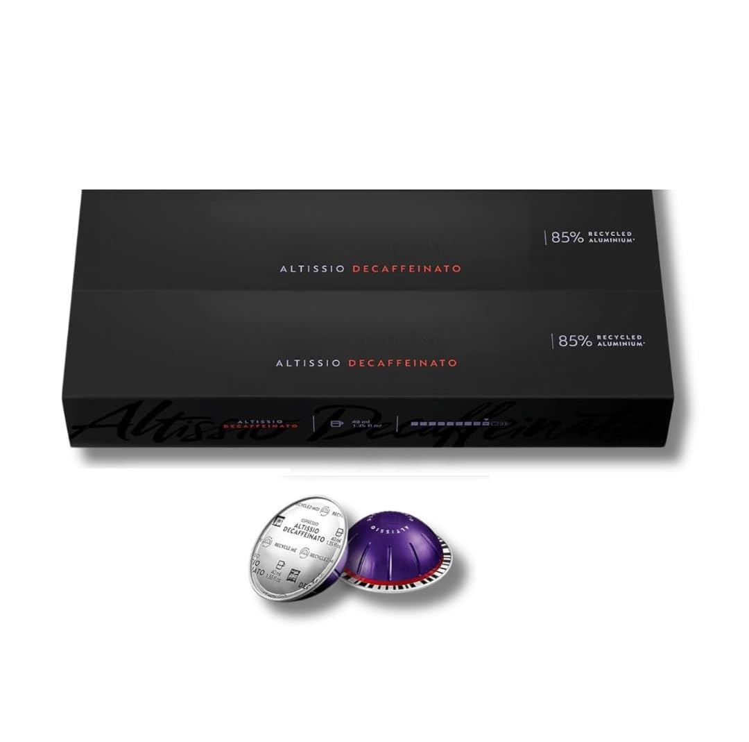 Altissio Decaffeinato Espresso (1.35 ounce), 20 Count, Dark Roast Capsule[Import from EU]