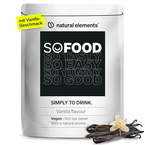 natural elements So Food Trinkmahlzeit – Vanillegeschmack – 27g...