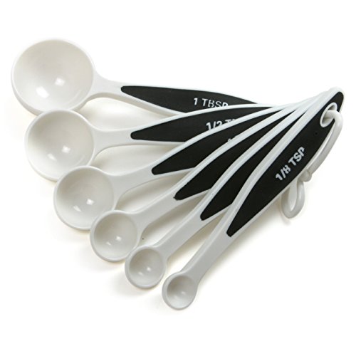 Norpro White Grip-EZ 6-Piece Measuring Spoons Set One Size